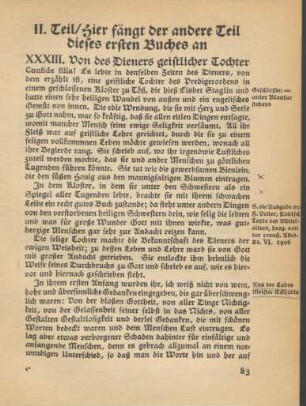 II. Teil/Hier fängt der andere Teil dieses ersten Buches an