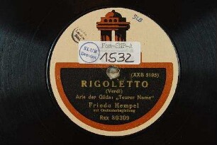 Rigoletto : Arie der Gilda: "Teurer Name" / (Verdi)