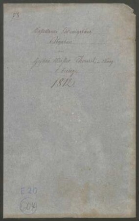 Abgabe von Einrichtungsgegenständen an den Hofbaumeister Thouret in Ludwigsburg