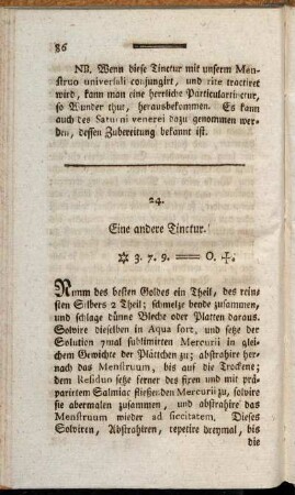 24. Eine andere Tinctur.