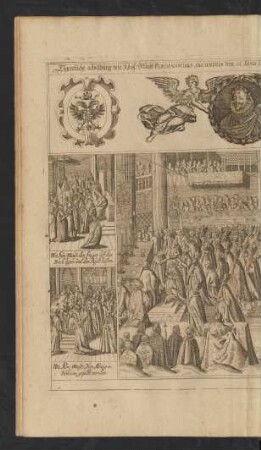 Eigentliche abbildung wie Kays Mayt Ferdinandus Secundus den 21 Iunii 1617 zum Böhmischen König gekrönt worden zu Praag.