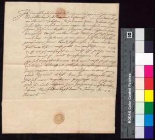Heinrich Berka von Duba und Leipa auf Neufalkenburg bestätigt Bürgermeister und Rat von Bautzen für die Erben des Zdislav Berka von Duba den Empfang der königlichen Rente i.H.v. 23 schock auf St. Galli.