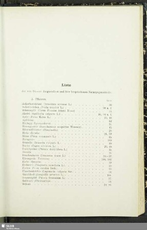 Liste der von Dürer dargestellten und hier besprochenen Naturgegenstände