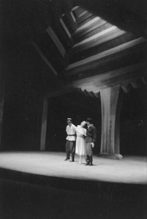 Szenenbilder aus dem Ballett "Gajaneh" von A. Chatschaturjan, Regie Gruber mit E. Vesko u.a., Deutsche Staatsoper Berlin, Premiere 21.10.1955
