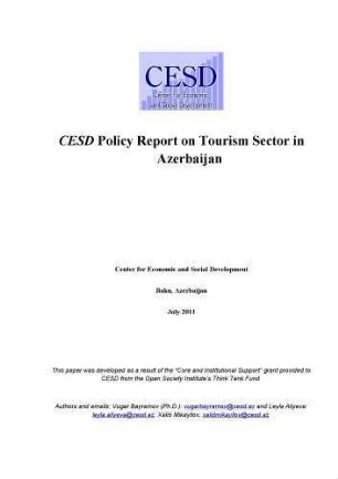 CESD policy report on tourism sector in Azerbaijan
