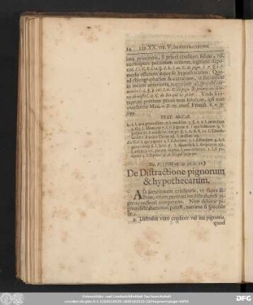 Tit. V. (VIII. 28. 29. 30. 31. 34.) De Distractione pignorum & hypothecarum.