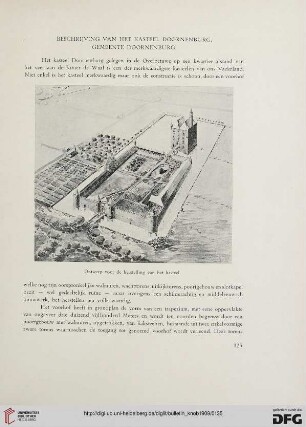 2.Ser. 2.1909: Beschrijving van het kasteel Doornenburg, gemeente Doornenburg