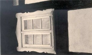 Wohnhaus in Radibor, Detail : Volksarchitektur - Architekturteile. Ort: Radwor / Radibor. Das Fenster eines Fachwerkhauses.