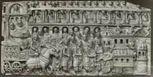 Relieftafel mit Darstellung einer Reliquienprozession