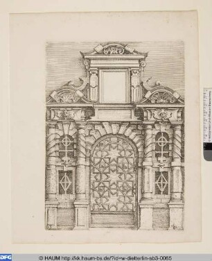 Portal mit Gittertor
