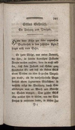 Eilftes Gespräch. Ein Anhang zum Vorigen.