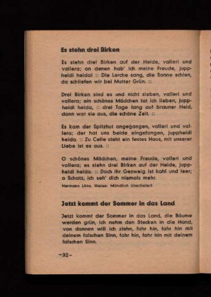 Es stehn drei Birken