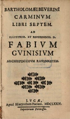 Carmina : libri septem