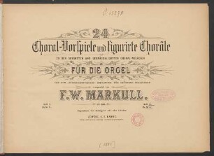Lfg. 69: 24 Choral-Vorspiele und figurirte Choräle