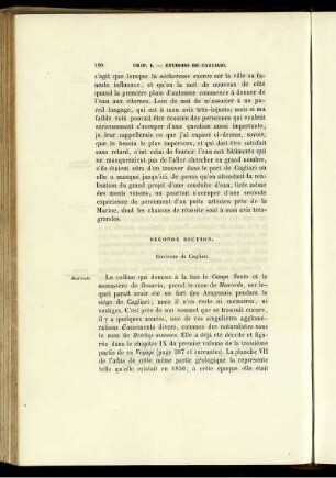 Seconde Section. Environs Cagliari.
