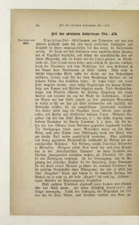 Zeit des absoluten Kaisertums 284-476