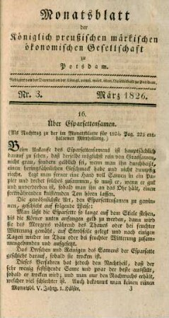 Nr. 3. März 1826.