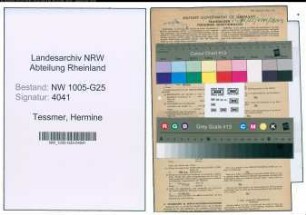 Entnazifizierung Hermine Tessmer , geb. 23.08.1914 (Geschaeftsinhaberin)