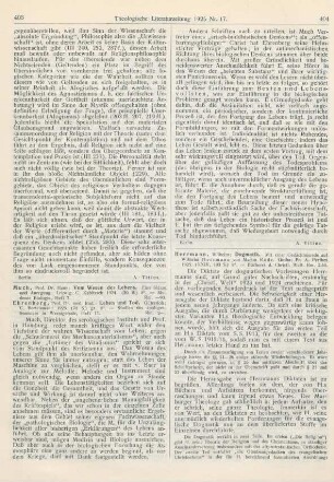 403-404 [Rezension] Ehrenberg, Rud. , Leben und Tod
