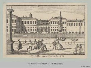 Veduten von Mailand : Vedute des ehemaligen Palazzo Visconti di Modrone in Mailand