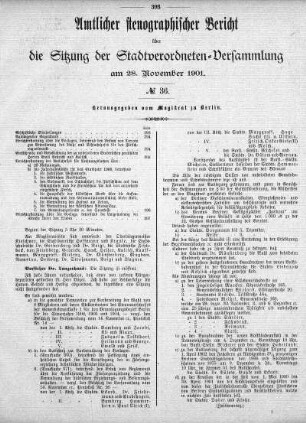 No. 36, 28. November 1901