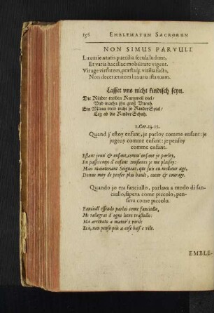 Non Simus Parvuli.
