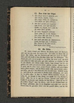 65. Das Lied der Vögel.