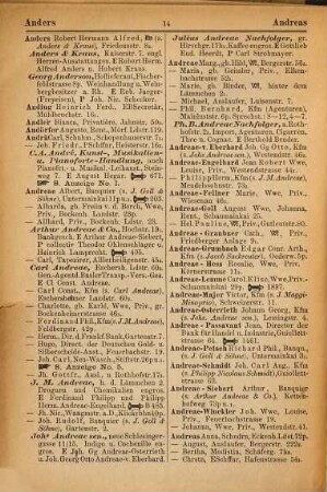 Adressbuch von Frankfurt am Main mit Bockenheim, Bornheim, Oberrad und Niederrad, 1894 = Jg. 26