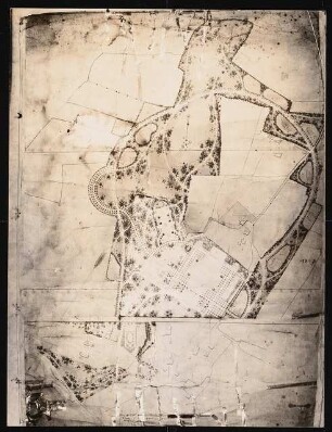 Kurpark Bad Oeynhausen Umgestaltung: Planungsunterlage, historischer Gartenplan