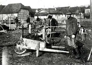 Stephanienbad Beiertheim und Albverlegung. Albverlegung beim Stephanienbad