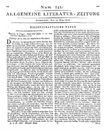 [Gönner, N. T.]: Ueber den Umsturz der deutschen Staatsverfassung und seinen Einfluss auf die Quellen des Privatrechts in den neu souverainen Staaten der rheinischen Confoederation. [Landshut] 1807