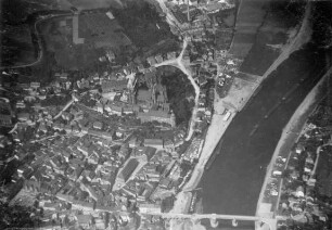 Meissen an der Elbe, in der Mitte die Albrechtsburg