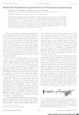 Broad-band fluorescence upconversion for femtosecond spectroscopy