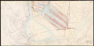 Hafenanlage, Danzig-Neufahrwasser Schinkelwettbewerb 1914: Lageplan 1:5000