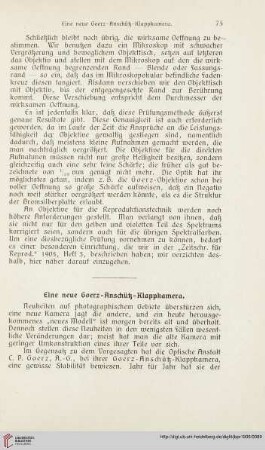 20: Eine neue Goerz-Anschütz-Klappkamera