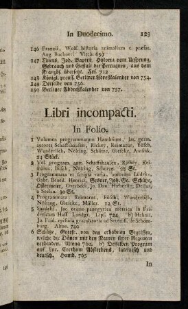 123-130, In Folio. - In Quarto.