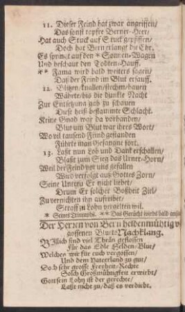 Der Herren von Bern heldenmühtig vergossenen Bluets Nachklang.