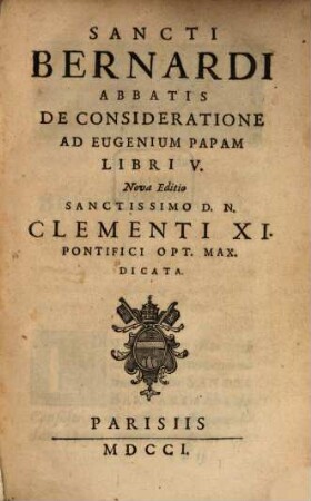 De consideratione ad Eugenum Pap.