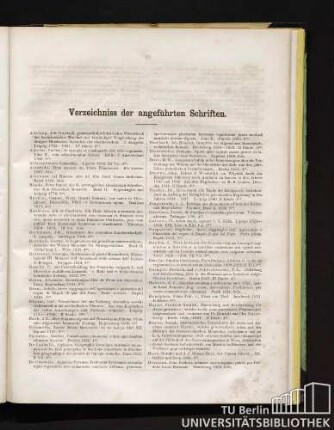 Verzeichniss der angeführten Schriften.