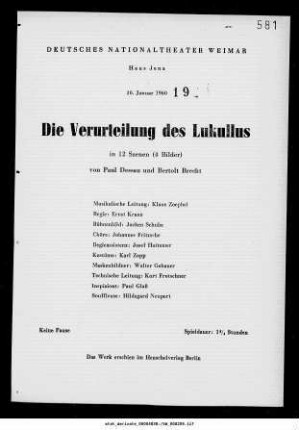 Die Verurteilung des Lukullus
