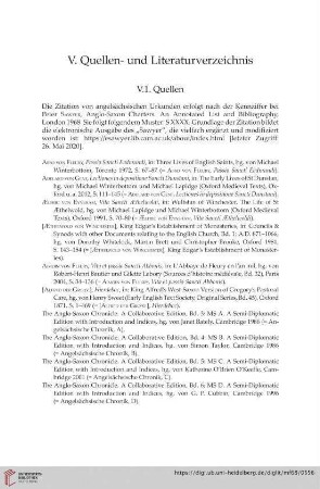 V.1. Quellen