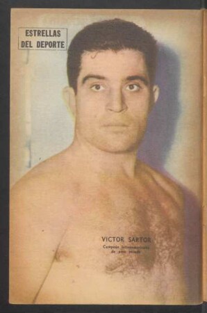 Victor Sartor, campeón latinoamericano de peso pesado - [Retrato] : Estrellas del deporte