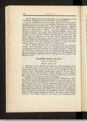 Französischer Angriff auf Ornes