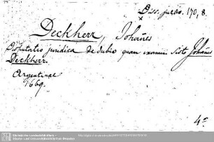 Dissertationes iuris civilis 0170,8