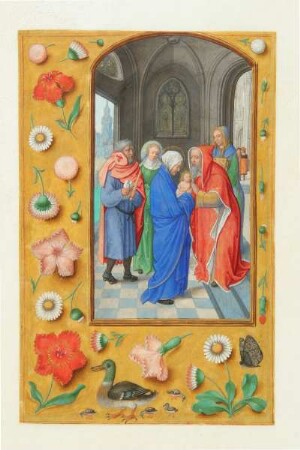 fol. 22: Darbringung im Tempel (Simon Bening)