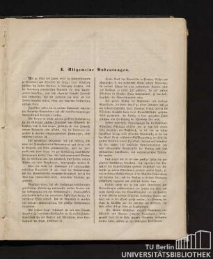 I. Allgemeine Andeutungen.