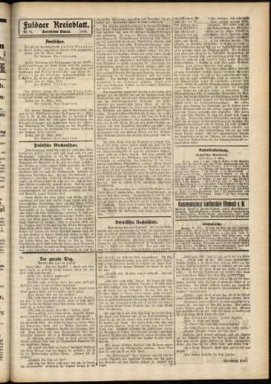 Zweite Ausgabe vom Samstag, den 30. März 1912.