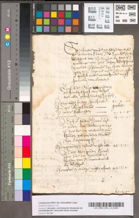 Kwitantie van den Griffier van de leenen van Holland voor Wolfert van Brederode, wegens verlijen bij overlijden van zijn vader, 1656.