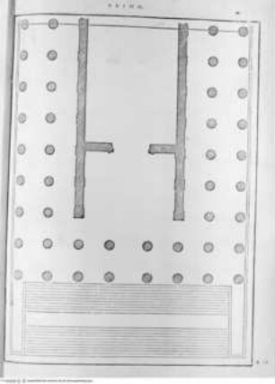 I dieci libri dell'architettura di M Vitruvio tradutti et commentati da Monsignor Barbaro eletto patriarca d'Aquileggia., 1. Buch: Il primo libro di dieci dell'architettura di M. Vitruvio ..., 2. Kapitel (auf S. 20 folgend): Tempelentwurf, Grundriss