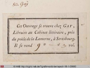 Exlibris der Familie Gay